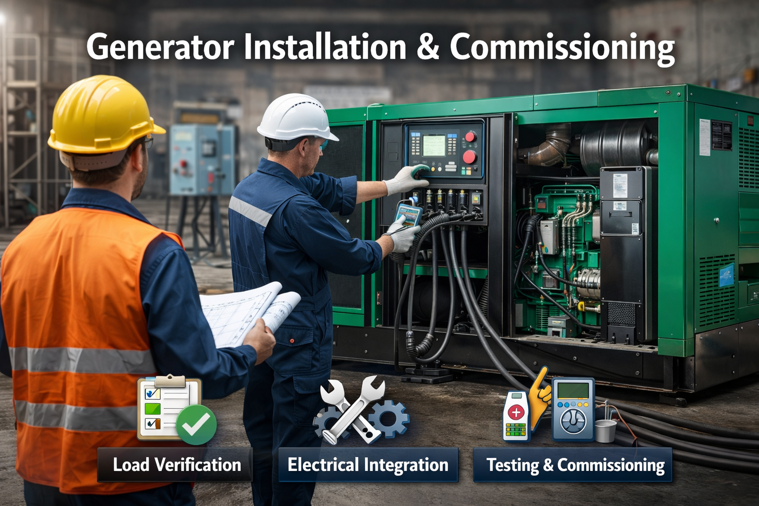 service-1 generator installation & commissioning in lahore, pakistan